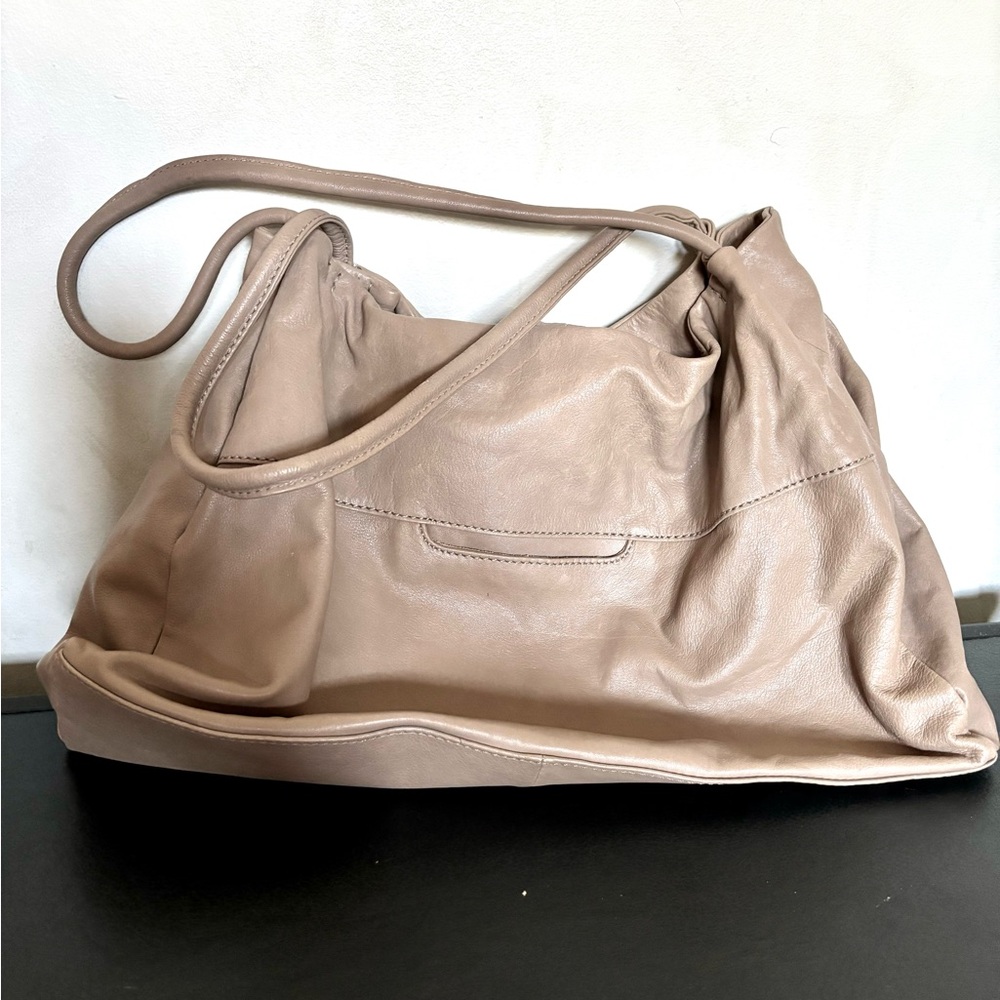 Hobo slouchy leather tan bag - Picture 2 of 6